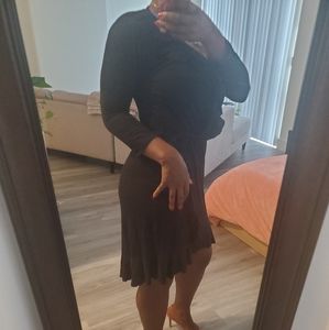 Nina Leonard little black dress